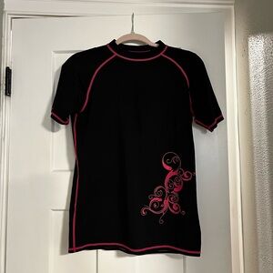 Women’s Modest Short Sleeve Rash-guard Swim Shirt